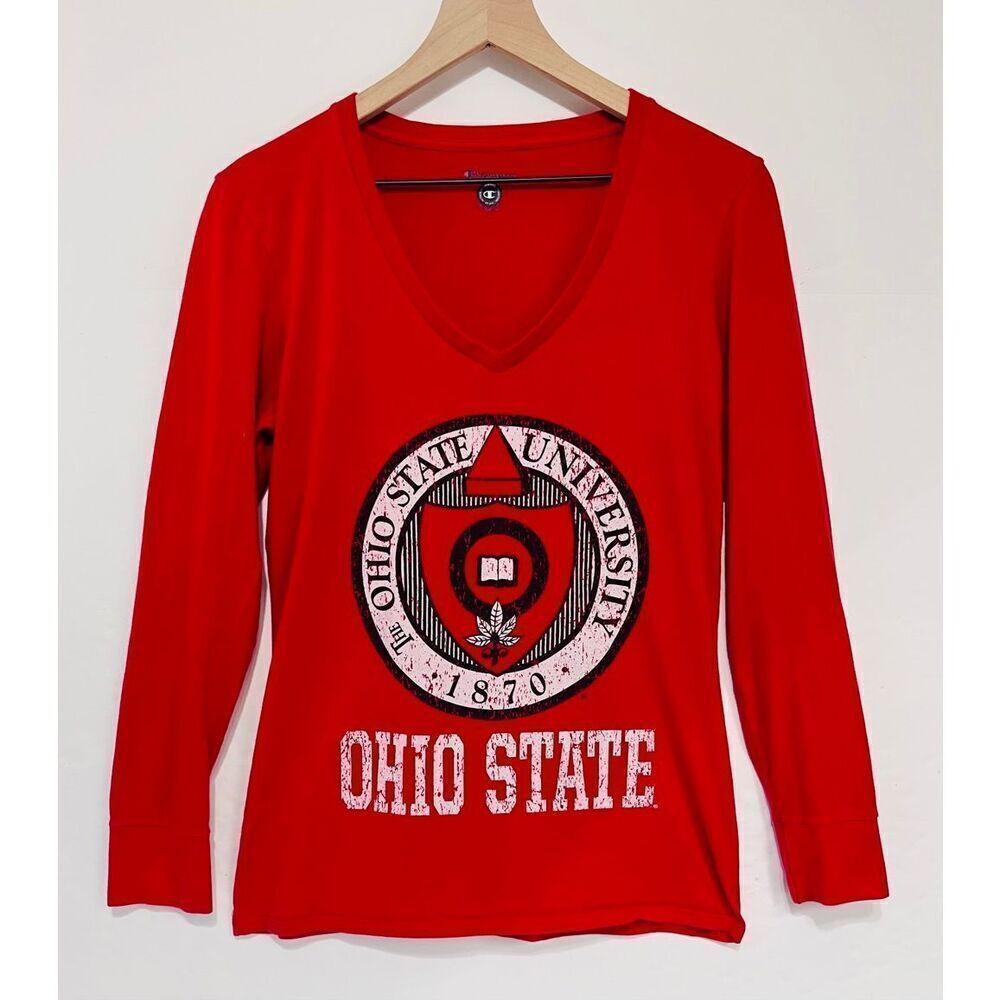 Champion Ohio State University Long Sleeve Tee Size L